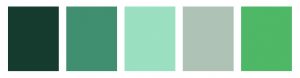 Bad-Farbpalette-grün